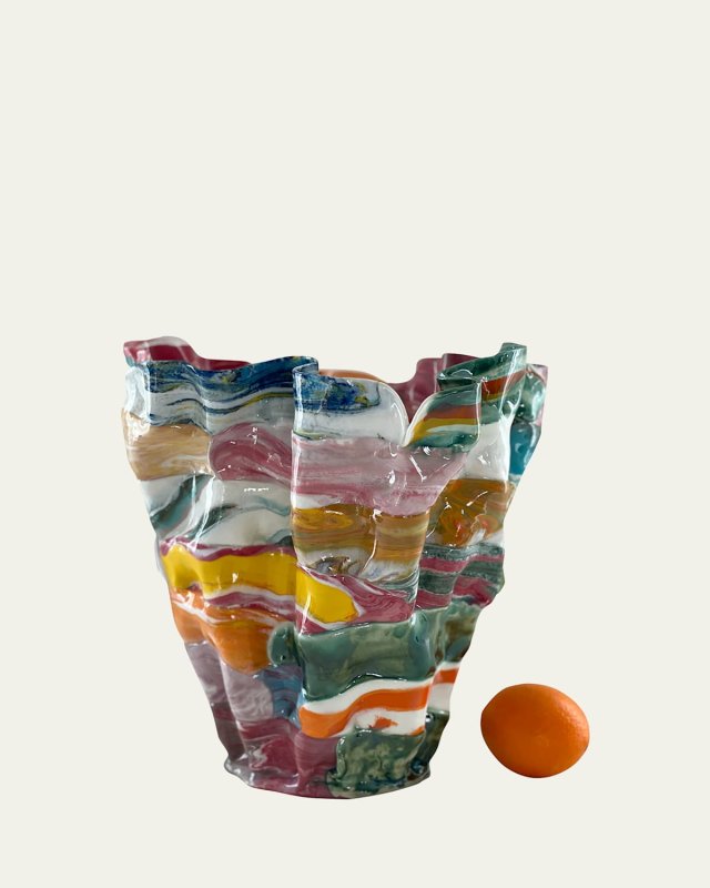 Colorful Confinement Glazed Medium Vase